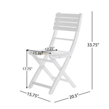 Load image into Gallery viewer, Outdoor Foldable Wood Dining Chair With Slat Design (Set of 2)