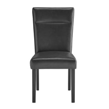 Load image into Gallery viewer, Faux Leather Wood Dining Side Chairs (Set of 2) - Charcoal