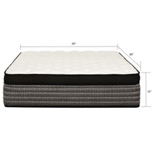 Load image into Gallery viewer, 16" Premium Hybrid Mattress In A Box Plush Gel Memory Foam Top With Cooling Technology - Gray / White - Queen