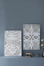 Load image into Gallery viewer, Leaf Shadow Box Wall Decor (Set of 2) - White / Gray