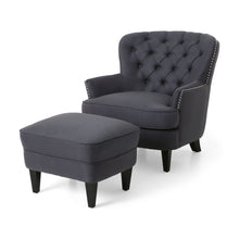 Load image into Gallery viewer, Enchante - Living Room Set With Tufted Back Club Chair And Ottoman