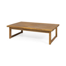 Load image into Gallery viewer, Outdoor Coffee Table With Slat Top Design And Sled Base - Teak