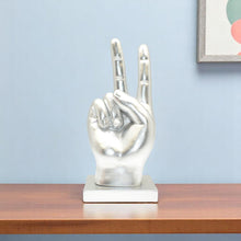 Load image into Gallery viewer, Hand Tabletop Sculpture - Silver