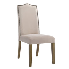 Load image into Gallery viewer, Transitional Upholstered Linen Dining Parsons Chair - Cream