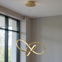 Load image into Gallery viewer, LED Dimmable Metal Smart Enabled Chandelier - Gold