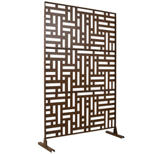 Load image into Gallery viewer, Decorative Freestanding Metal Privacy Screen For Indoor & Outdoor Use