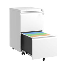 Load image into Gallery viewer, Metal Drawer Mobile File Cabinet With Lock For Home Office Organizer