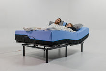 Load image into Gallery viewer, Refresh - 12" Flex Head Memory Foam Hybrid Mattress And Adjustable Base Bundle - Blue - Queen