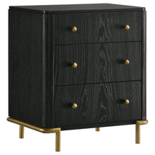 Load image into Gallery viewer, Anser - 3 Drawer Nightstand - Black
