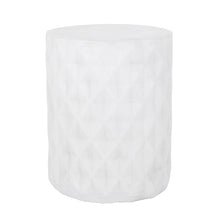 Load image into Gallery viewer, Outdoor Lightweight Concrete, Side Table - Antique White