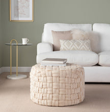Load image into Gallery viewer, Braided - Versatile Round Ottoman