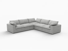 Load image into Gallery viewer, Blend Modular L Shaped Five Piece Corner Sectional - Light Gray