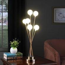 Load image into Gallery viewer, Six Light Globe Desk or Table Lamp - Yellow Gold