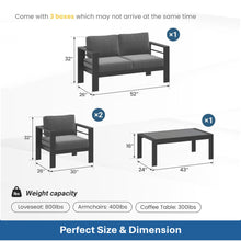 Load image into Gallery viewer, Outdoor Patio Set, All-Weather & Thick Cushions