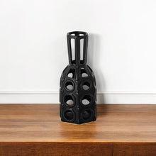 Load image into Gallery viewer, Abstract Cylinder Table Vase (397496) - Black