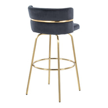 Load image into Gallery viewer, Cinch - Glam / Art Deco Fixed Height Barstool With Swivel With Round Footrest (Set of 2)