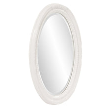 Load image into Gallery viewer, Oval Mirror In A Glossy Frame - White
