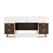 Load image into Gallery viewer, Belmont Place - Desk - White / Dark Brown