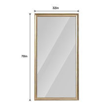 Load image into Gallery viewer, Elegant Full Body Floor Mirror With Artificial Wood Frame, Durable Design - Copper