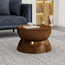 Load image into Gallery viewer, Sparling - Modern Iron Hourglass Coffee Table