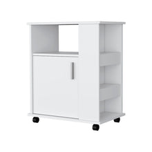 Load image into Gallery viewer, Wood Accent Cabinet With Single Door - White