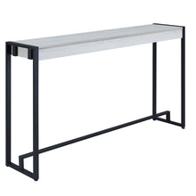 Load image into Gallery viewer, Distressed Sled Console Table - White / Black