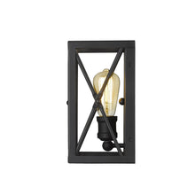 Load image into Gallery viewer, Metal Geometric Wall Light - Matte Black