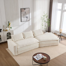 Load image into Gallery viewer, Modern Minimalist Modular Sectional Sofa With Deep Seats And Right Facing Chaise