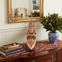 Load image into Gallery viewer, Hand Painted 1912 RMS Titanic Small Model Boat - Black / Red