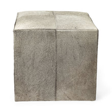 Load image into Gallery viewer, Wool Cube Ottoman - Gray