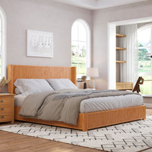 Load image into Gallery viewer, Platform Bed Frame With Headboard, Floor Standing Design