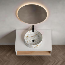 Load image into Gallery viewer, Floating Bathroom Vanity With Vessel Sink