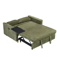Load image into Gallery viewer, Pull Out Sofa With Movable Tabletop And USB Ports