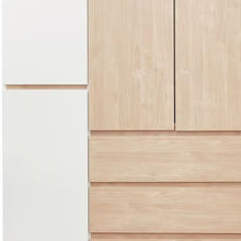 Load image into Gallery viewer, 75" Six Door Three Drawer Combo Dresser - White And Natural