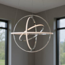 Load image into Gallery viewer, Four Light Metal LED Dimmable Smart Enabled Chandelier - Silver