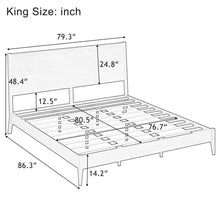 Load image into Gallery viewer, Modern Sled Platform Bed Frame With Slats