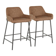 Load image into Gallery viewer, Daniella - Industrial Fixed Height Counter Stool (Set of 2)