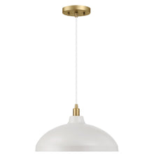 Load image into Gallery viewer, Astral - Single Light Pendant Lamp For Entrance Kitchen Island - Gold / White