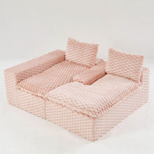 Load image into Gallery viewer, Modular Sofa, Convertible Twin Seat With Chaise Lounge