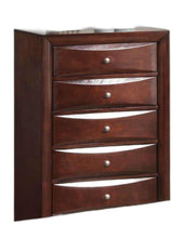 Load image into Gallery viewer, Solid Wood Five Drawer Chest - Espresso