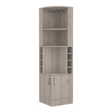 Load image into Gallery viewer, Wood Corner Bar Cabinet With Two Doors - Light Gray