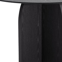 Load image into Gallery viewer, 45" Solid Wood Pedestal Base Round Top Dining Table - Black
