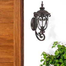Load image into Gallery viewer, Naples 1-Light Marbelized Wall Light - Mahogany Brown