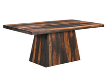 Load image into Gallery viewer, 75" Solid Wood Pedestal Base Dining Table - Brown