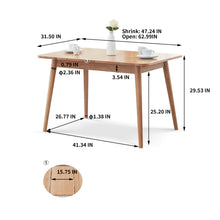 Load image into Gallery viewer, Round Corner Diagonal Leg Telescopic Table For 6 - 8 People To Meet Dining Table