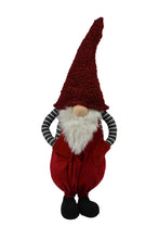 Load image into Gallery viewer, Fabric Christmas Santa Mrs. Claus Standing Gnome - White / Red / Black