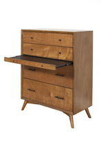 Load image into Gallery viewer, Solid Wooden 4 Drawer Chest - Brown