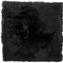 Load image into Gallery viewer, 17" X 17" Wool Chair Pads (Set of 2) - Black