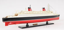 Load image into Gallery viewer, SS France Boat Hand Painted Decorative Boat - Black / Red