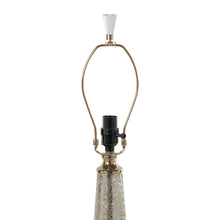 Load image into Gallery viewer, 32" Metallic Glass LED Table Lamp With Drum Shade - Beige / Silver / Gold